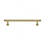 M Marcus Heritage Brass Contour Design Cabinet Pull with 16mm Rose 160mm Centre to Centre